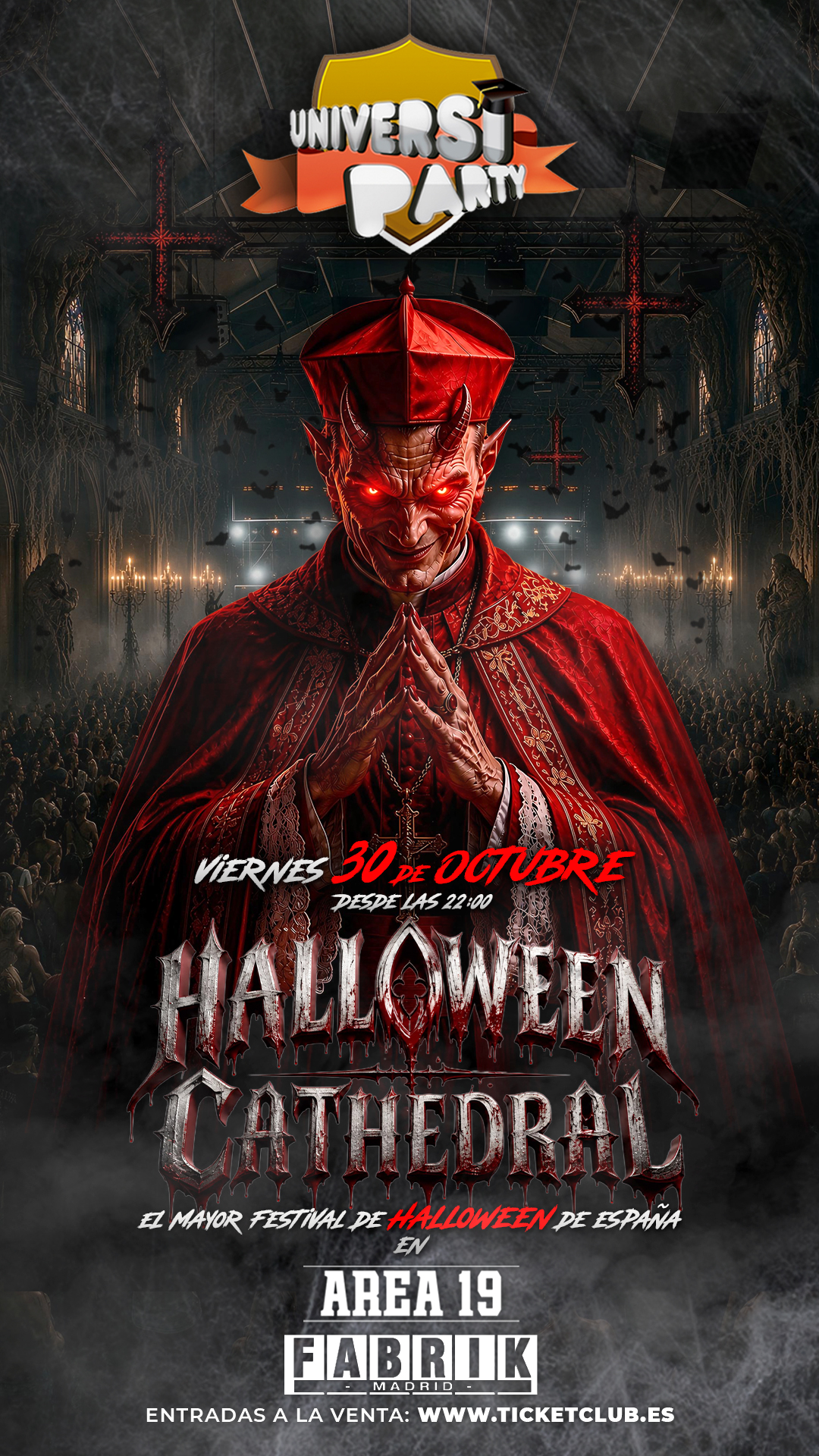 Cartel oficial de Halloween Cathedral